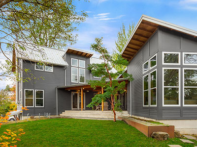 Modern urban farmhouse near the Alaska Junction in West Seattle, Washington